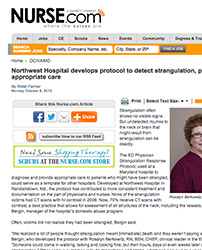 Northwest Hospital develops protocol to detect strangulation